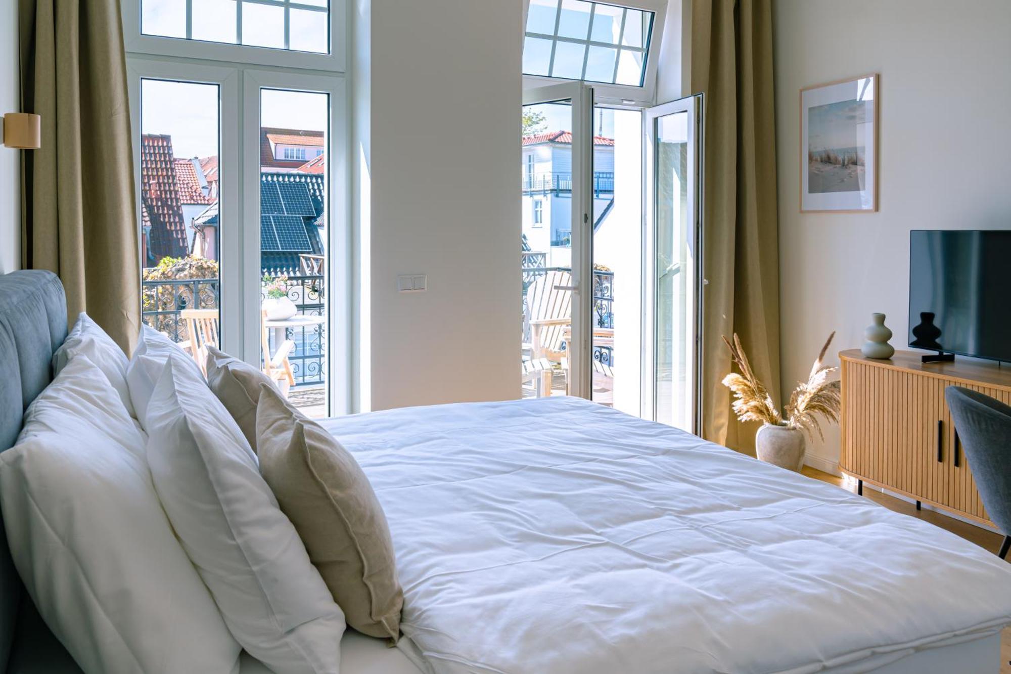 Apartment Kapitaenshaus Friedrich Franz - Premium 200 Meter Vom Und Alten Strom